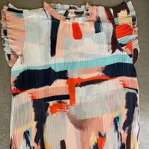 Sheer ruffle top